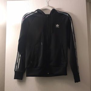 Adidas floral track jacket